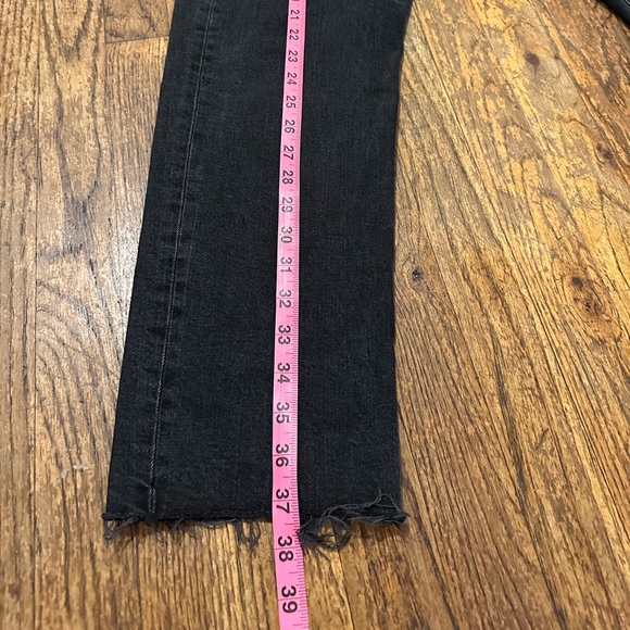 Zara, Re-Worked! Lightly Worn Faded Black Legging Jeans - Size 10 - Picture 6 of 8